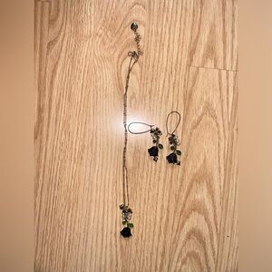 Betsey Johnson necklace and earrings